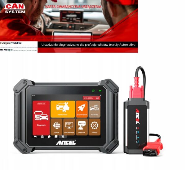 Ancel V6 PRO BT HD C 24v ZESTAW KABLI